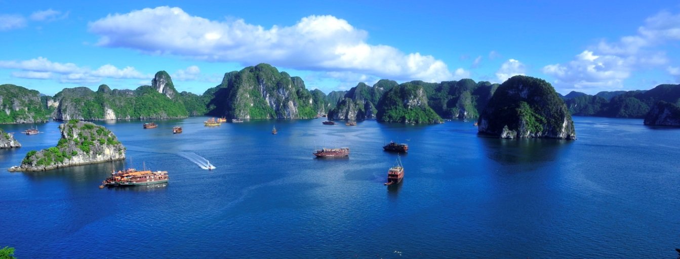 Halong Bay with more than 1900 Islands on the ocean is located in The Gulf of Tonkin, Vietnam. It is a mysterious, marvelous, and breathtaking Wonder. Read more ...