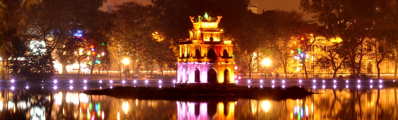 Turtle tower and Hoan Kiem Lake is the heart of Hanoi Capital