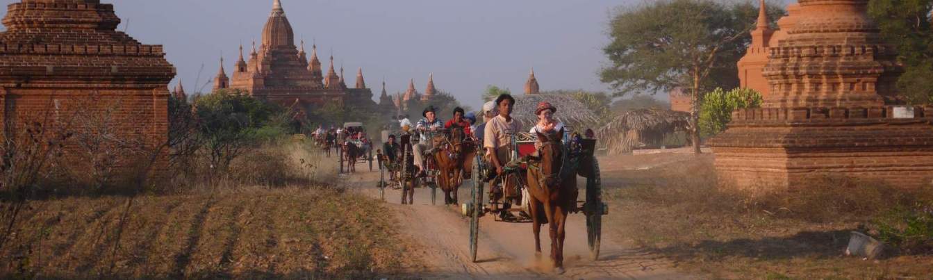 Horse cart in Bagan, Myanmar