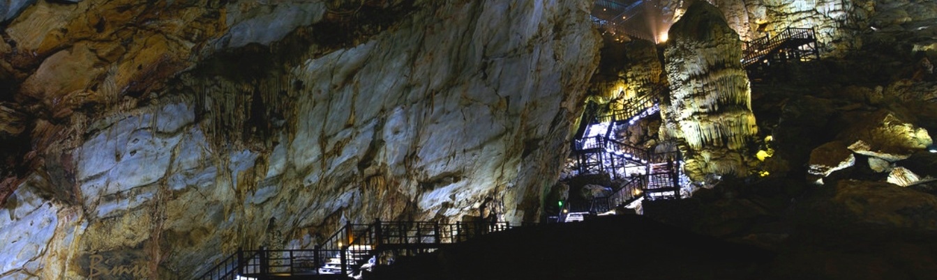 Stair system inside of Paradise Cave