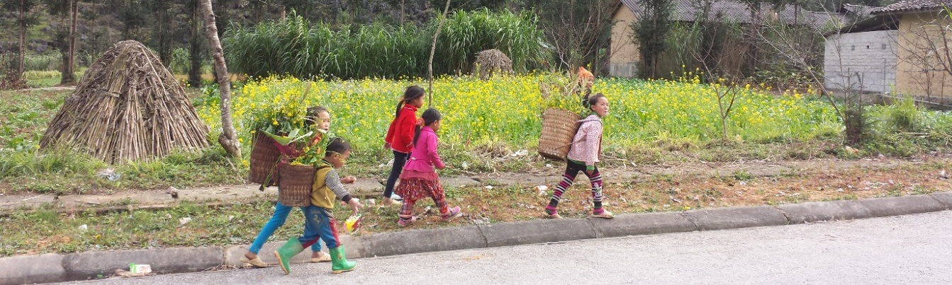 The children in Nam Dam village in Hagiang