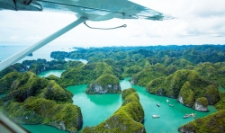 Looking Halong Bay from Seaplane is one of the most breathtaking scene in Kong Skull Island
