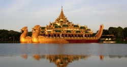 Karaweik Hall royal floating barge