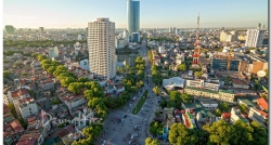 An overview of crowded Hanoi Capital.