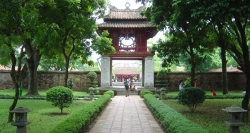 The temple of Literature is the first University of Hanoi Capital