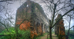 A destroyed monastery in Ta Phin Village