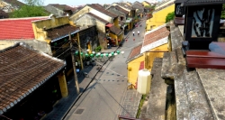 The featured roof tops in the Ancient Town of Hoian