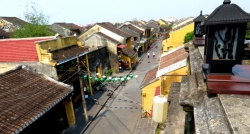 The roof top is an original feature of Hoian's ancient town