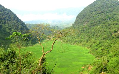 Kho Muong village is a green hill in your honeymoon in Vietnam.