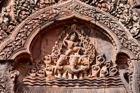 Being a treasure of Khmer art, Banteay Srei is also named 