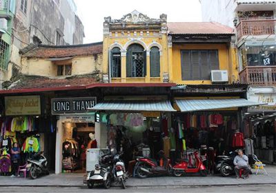 The French colonial in Hanoi Old Quarter.