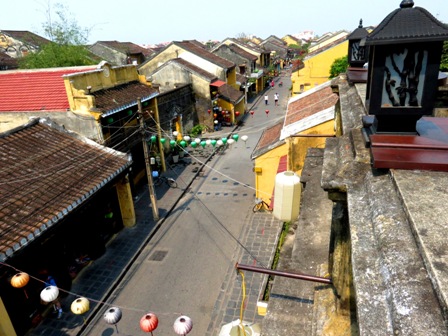 Hoian's boutique houses were influenced between the Japanese and Chinese architectures.