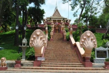 From Wat Phnom, you can take a panorama view of Phnom Penh Capital.