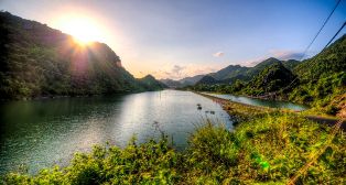 Wait for the sun rising in Cat Ba National Park in your Cat Ba Island Tour.