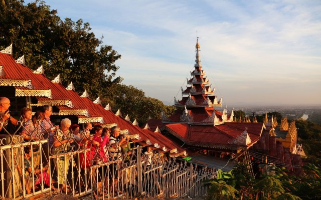 Mandalay Hill - where people often come to wait for the dawn and sunrise