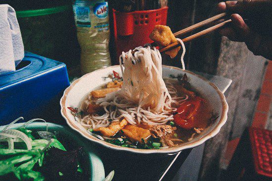 Enjoy a hot bowl of crab noodle for lunch or breakfast.