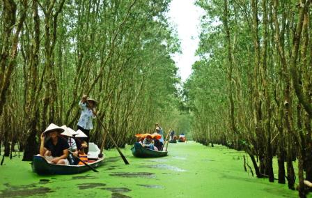 In the flooded season, Tra Su is one of must-see places in Cuu Long Delta