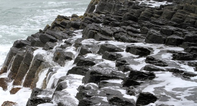 rocks naturally shaped together with an interesting apparance