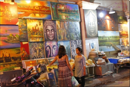 A Gallery with deep color of Khmer culture in the Pub Street