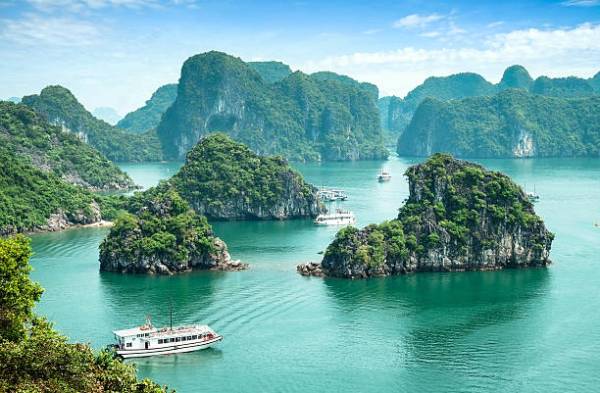 Halong Bay is a wonder with lots of private beaches.