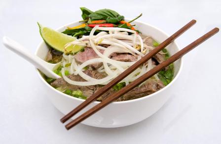 Talking about Hanoi's cuisine, "Phở" is the first food in the list.