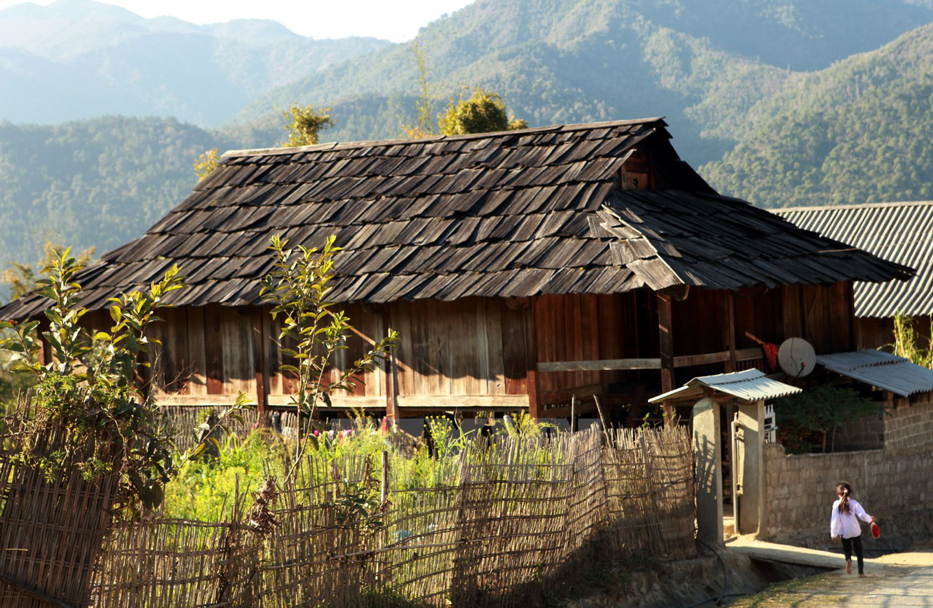 Tay and Nung people's house in Son La Province