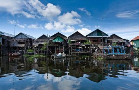 Kompong Khleang fishing village is a biosphere reserve 