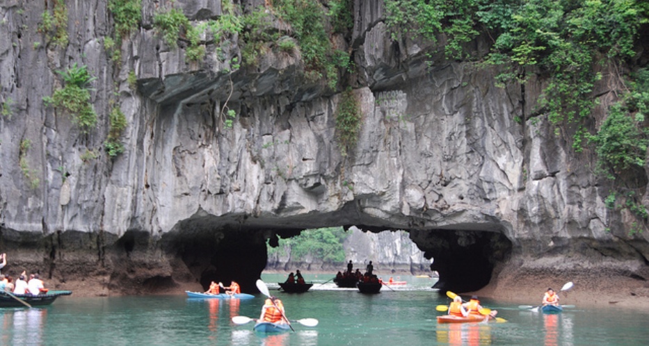 Bright and Dark Cave is one of the most interesting and wonderful area to go kayaking