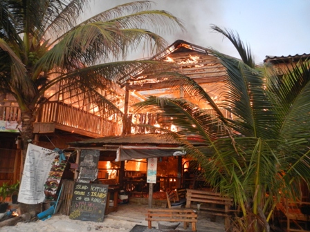 The cozy bars in Koh Rong Samloem Island
