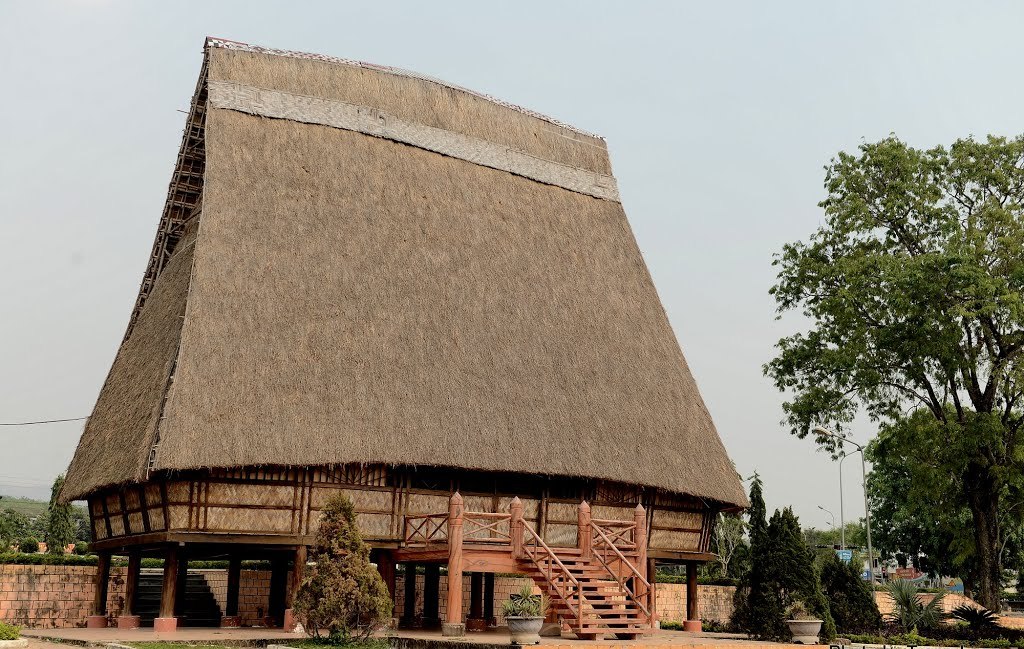 Communal house (Rong House) in Tay Nguyen, Vietnam