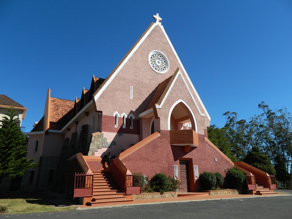 Domain De Marie Church (Mai Anh Church) in the city of Dalat