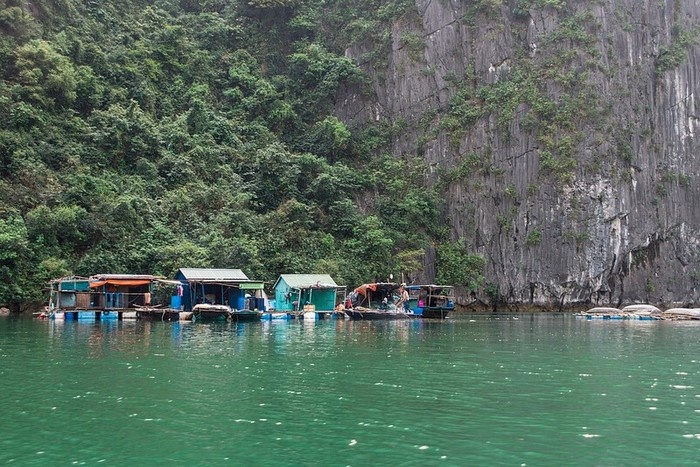 Viet Hai fishing Village in Cat Ba Island, Lan Ha Bay